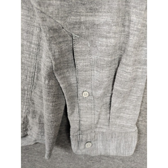 Mountain Hardwear Mens Shirt XL Gray Button Up Long Sleeve Outdoor Gorp Camping - Picture 9 of 9